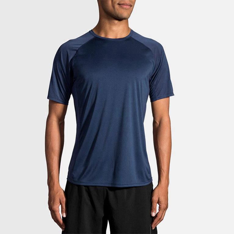 Brooks Stealth Camiseta De Corrida Manga Curta Homem Azuis (06917NCMI)